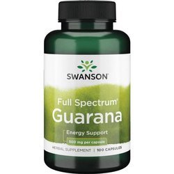 Swanson Guarana 500 mg 100 kapslí
