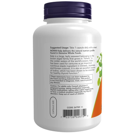 Now Foods Kelp (Jód) 250 kapslí
