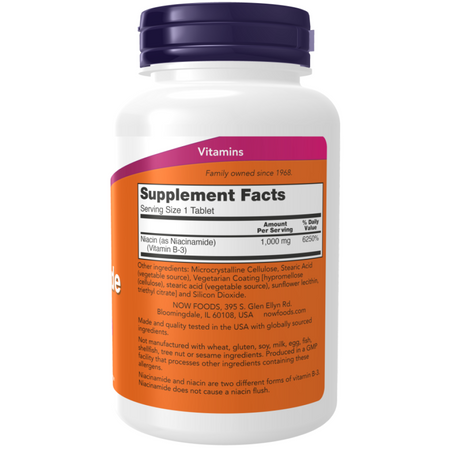 Now Foods Niacyna (Niacinamide) 1000 mg 90 tablet