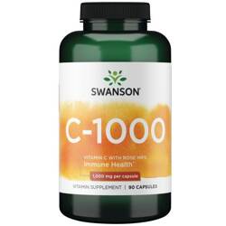 Swanson Vitamín C 1000 mg s Šípkem 90 veg kapslí