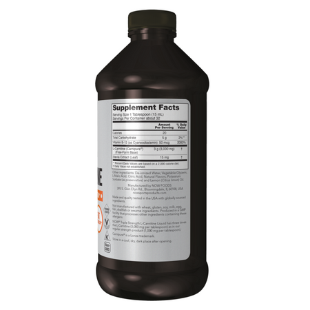 Now Foods L-Carnitine, Triple Strength Liquid 473 ml