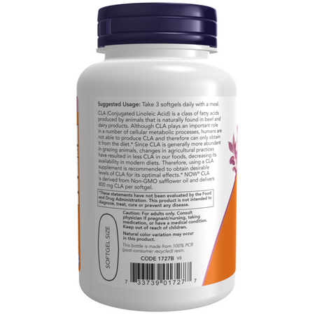 Now Foods CLA (Konjugovaná linolová kyselina) 800 mg 180 kapslí