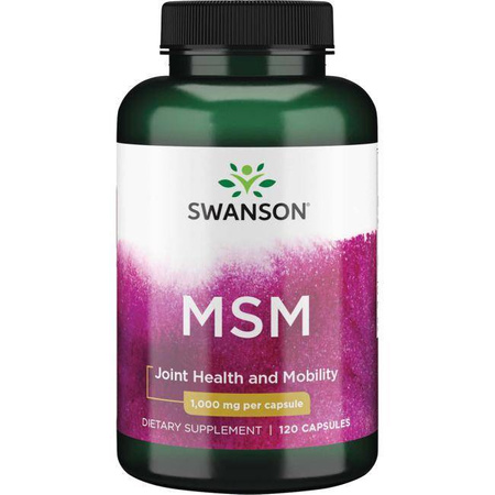 Swanson MSM Metylosulfonylometan 1000 mg 120 kapslí