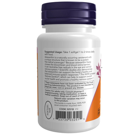 Now Foods Astaxanthin 4 mg 60 veggie softgels