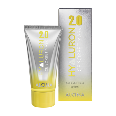 ALCINA Hyaluron 2.0 Ice Sorbet Mask – chladivá pleťová maska s kyselinou hyaluronovou, 50 ml