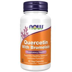 Now Foods Kvercetin (Quercetin) a Bromelain 60 kapslí