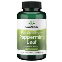 Swanson List Máty Peprné (Peppermint Leaf) 400 mg 120 kapslí