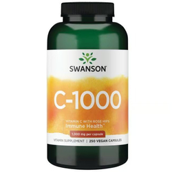 Swanson Vitamín C 1000 mg s Šípkem 250 veg kapslí