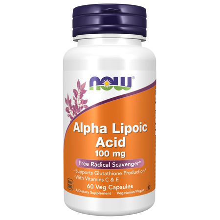 Now Foods Alpha Lipoic Acid 100 mg 60 kapslí