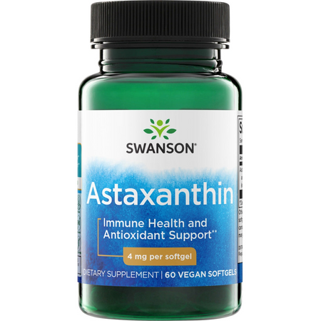 Swanson Astaxanthin 4 mg 60 kapslí