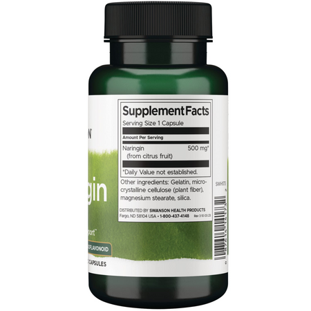 Swanson Naringin 500 mg 60 kapslí