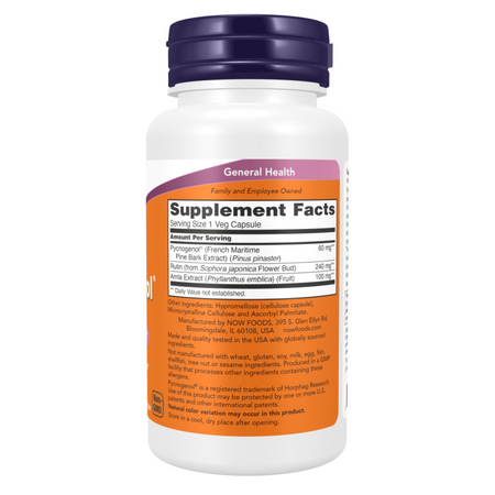 Now Foods Pycnogenol 60 mg 50 kapslí