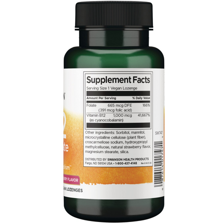 Swanson Vitamín B12 1000 mcg 250 cucací tablety