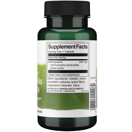 Swanson Full Spectrum Andrographis Paniculata 400 mg 60 kapslí