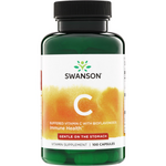 Swanson Vitamin C 500 mg Pufrovaný + Bioflavonoidy 100 kapslí