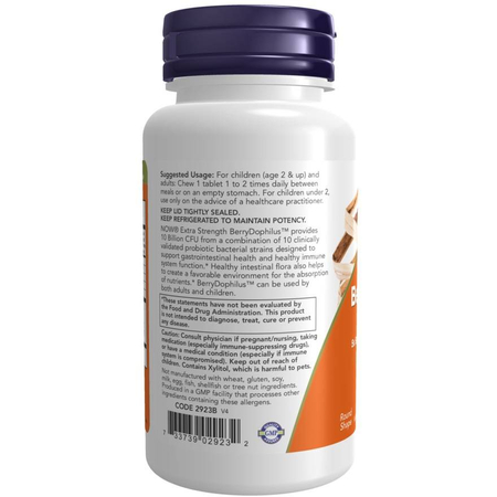 Now Foods BerryDophilus Extra Strength (10 miliard) 50 pastilky