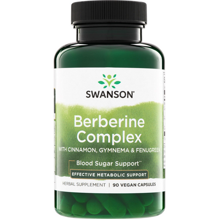 Swanson Berberin Complex (Skořice, Gymnema, Fenugreeek) 90 kapslí