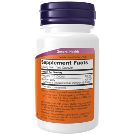 Now Foods Koenzym Q10 100 mg Hloh 90 kapslí