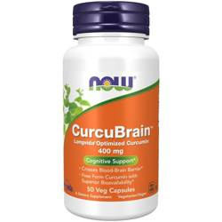 Now Foods CurcuBrain 400 mg 50 kapslí