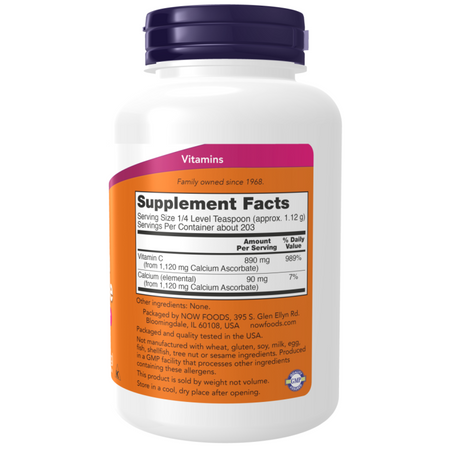 Now Foods Calcium Ascorbate Pure Pudr 227 g