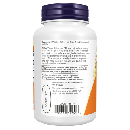 Now Foods Super Primrose 1300 mg 120 kapslí