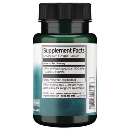 Swanson AjiPure L-Arginin 500 mg 60 kapslí