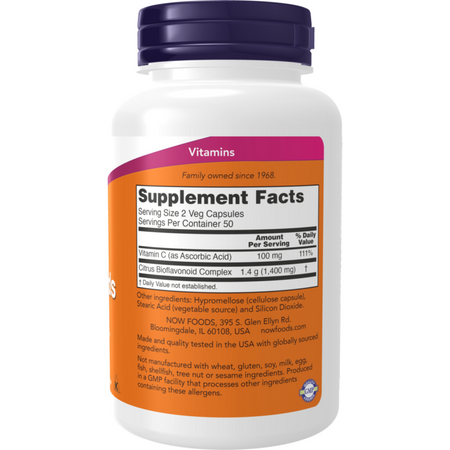 Now Foods Citrus Bioflavonoids 100 kapslí