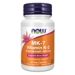 Now Foods Vitamín K2 MK-7 300 mcg Extra Strength 60 veg kapslí