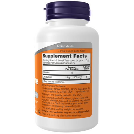 Now Foods L-Citrulline Pure Powder 113 g