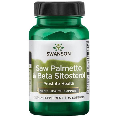 Swanson Saw Palmetto + Beta-Sitosterol 30 kapsułek