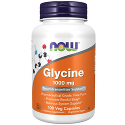 Now Foods Glycin 1000 mg 100 veg kapslí