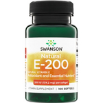 Swanson Vitamín E Přírodní 200 iu 100 kapslí
