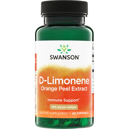 Swanson D-Limonene Orange Peel Extract 250 mg 60 softgels
