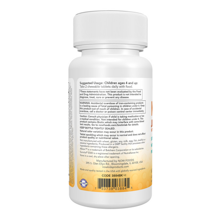 Now Foods Kid Vits Juicy Orange 60 tablet