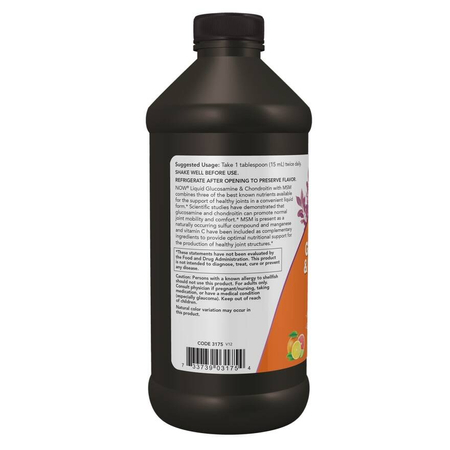 Now Foods Glukosamin, Chondroitin a MSM Liquid 946 ml