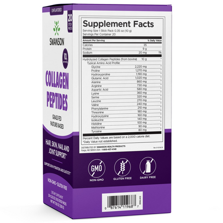Swanson Collagen Peptides 20 sáčky