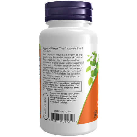 Now Foods Maca 500 mg 250 kapslí