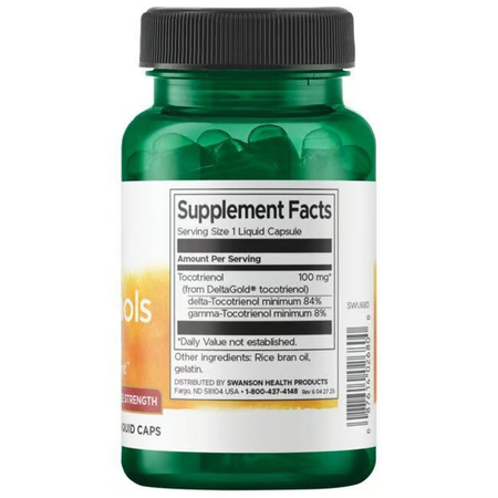 Swanson Tocotrienols Double Strength 100 mg 60 kapslí