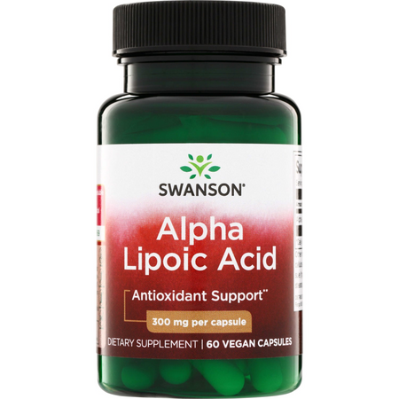Swanson ALA Kyselina Alfa Lipoová 300 mg 60 kapslí