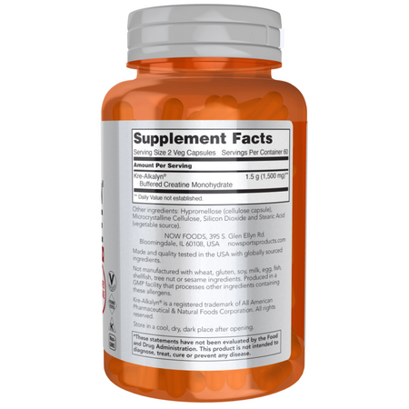 Now Foods Kre-Alkalyn Creatine 120 veg kapslí