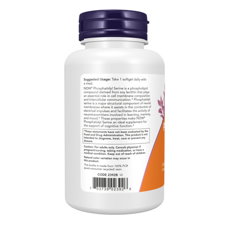Now Foods Fosfatidylserin 300 mg Extra Strength 50 kapslí