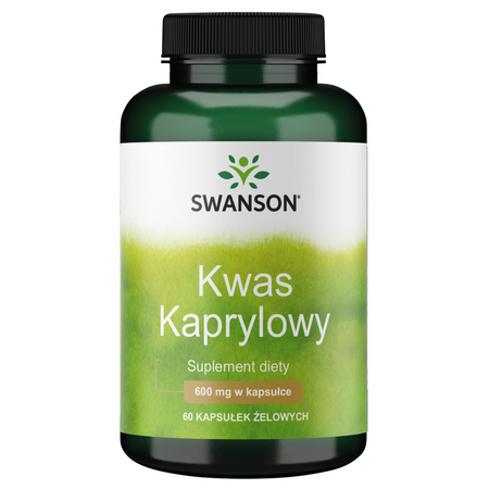 Swanson Kyselina Kaprylová 600 mg 60 kapslí