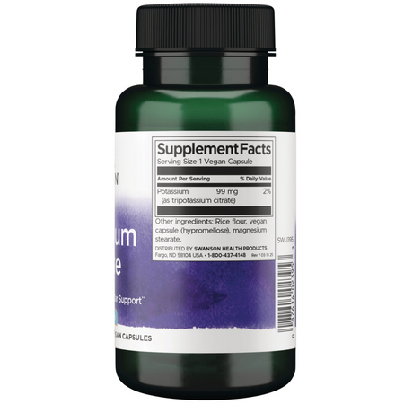 Swanson Citrát Draselný 99 mg 120 kapslí