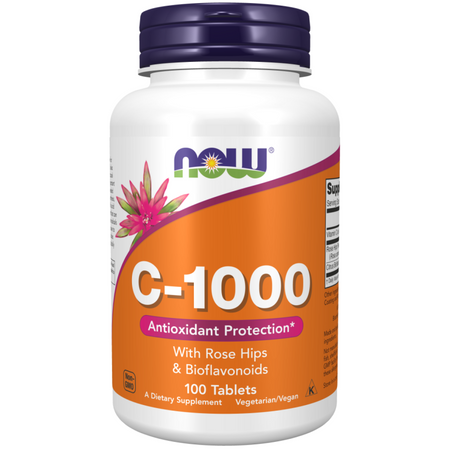 Now Foods Vitamín C 1000 mg s Šípkem + Bioflavonoidy 100 tablet