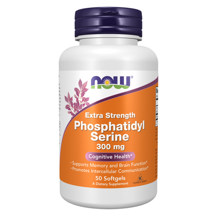 Now Foods Fosfatidylserin 300 mg Extra Strength 50 kapslí