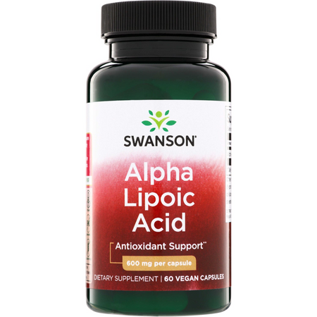 Swanson ALA Kyselina Alfa Lipoová 600 mg 60 kapslí