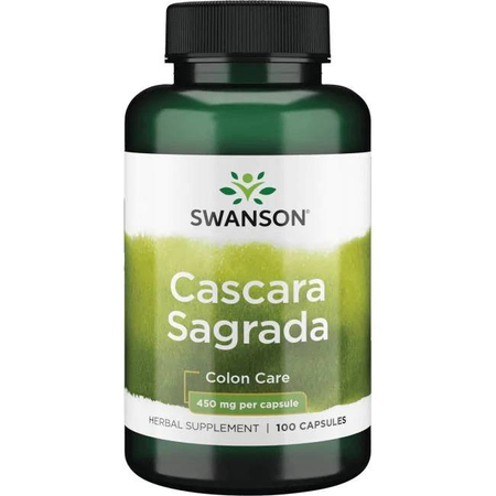 Swanson Cascara Sagrada 450 mg 100 kapslí 