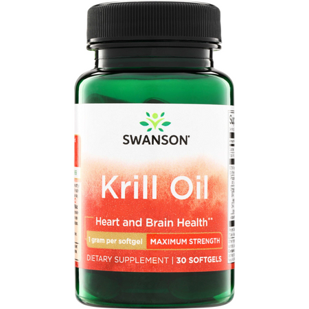 Swanson Krillový Olej (Krill Oil) 1000 mg 30 kapslí