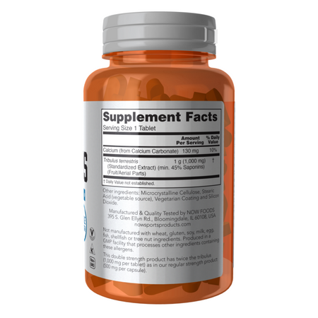 Now Foods Kotvičník (Tribulus Terrestris) 1000 mg 180 tablet