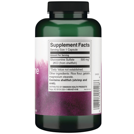 Swanson Glukosamin 500 mg 250 kapslí